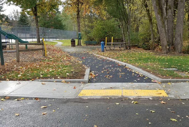 A project to build a new ADA-compliant sidewalk at Hazeldale Park unearthed a treasure buried under the asphalt for 35 years.