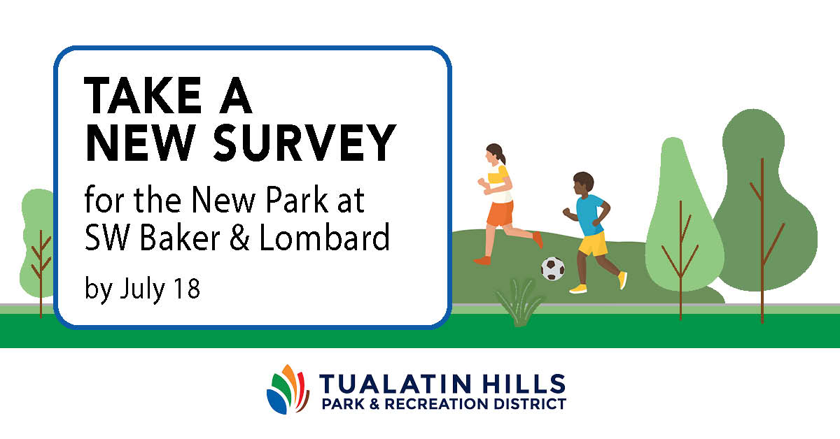 New Survey for park design at SW Baker & Lombard