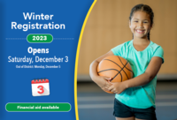 Winter Registration Opens Saturday, December 3