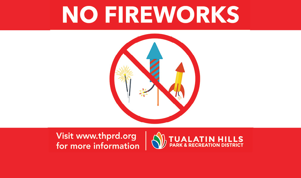 Holiday Reminder - No Fireworks in Parks