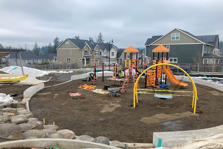 Construction of play area