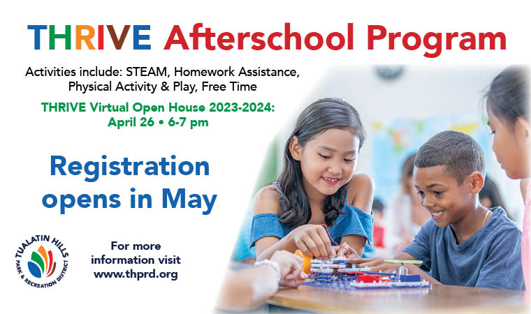 THPRD's After School programs keep kids safe, active and engaged in fun activities.