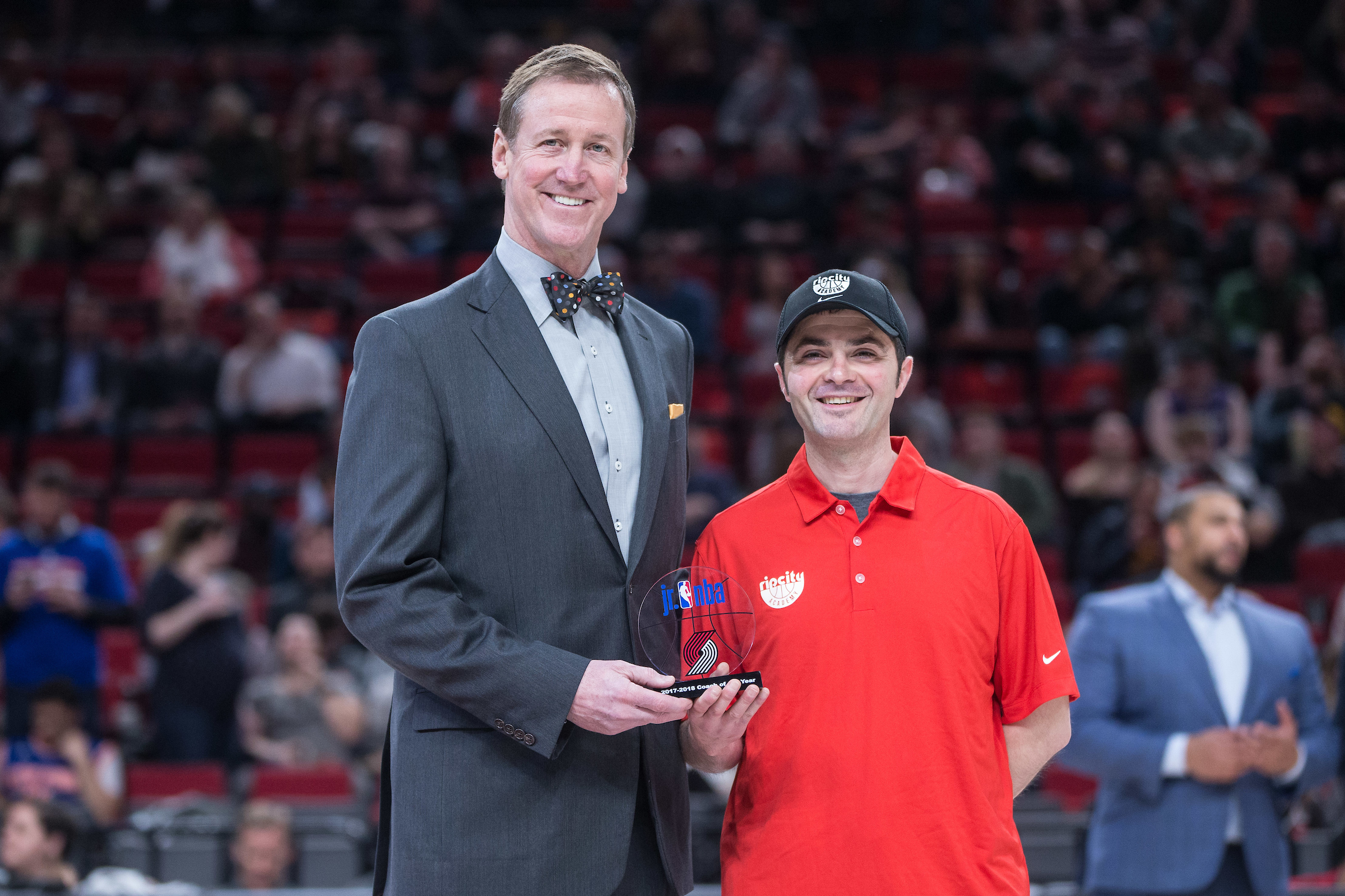 Blazers Honor THPRD Employee with Top Coaching Award