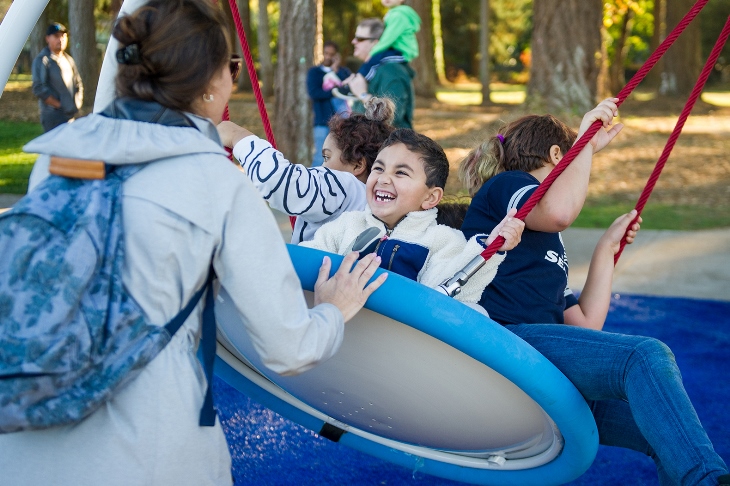 Outstanding facilities, like this fully accessible playground at Mountain View Champions Park, are one key reason THPRD is one of the nation's best park and recreation agencies.