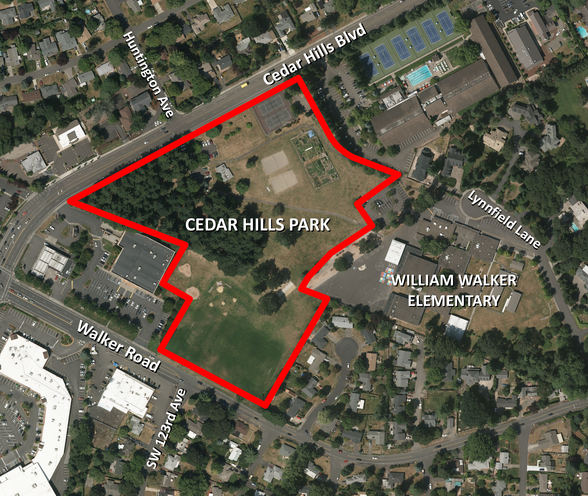 The redevelopment of Cedar Hills Park will coincide with construction of a new William Walker Elementary School by the Beaverton School District.