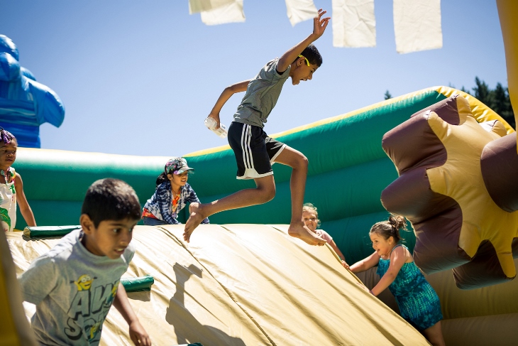 Giant inflatables, climbing walls, and pickleball are just a few of the great activities happening at this year's Party in the Park.