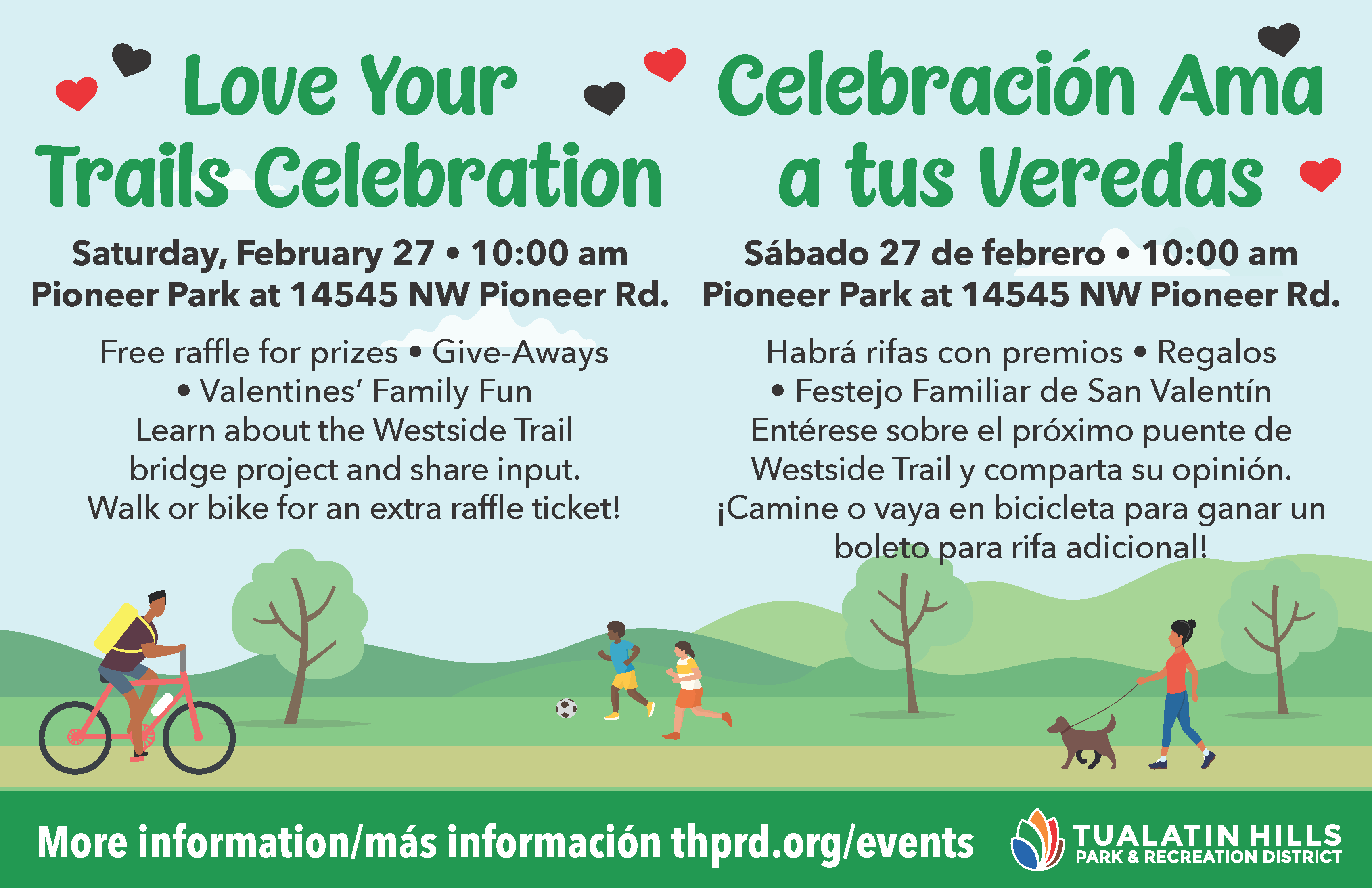 Love Your Trails celebration / Celebración Ama a tus Veredas