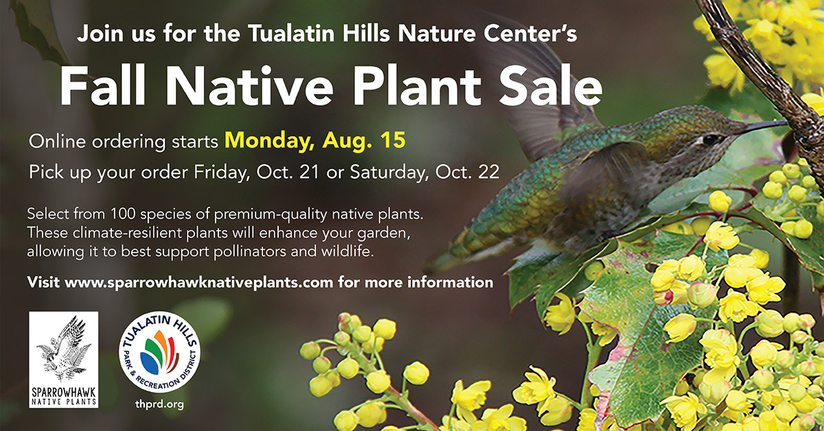 Save the Date for the Fall Native Plant Sale 