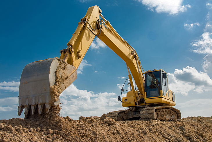 Construction equipment for grading soil
