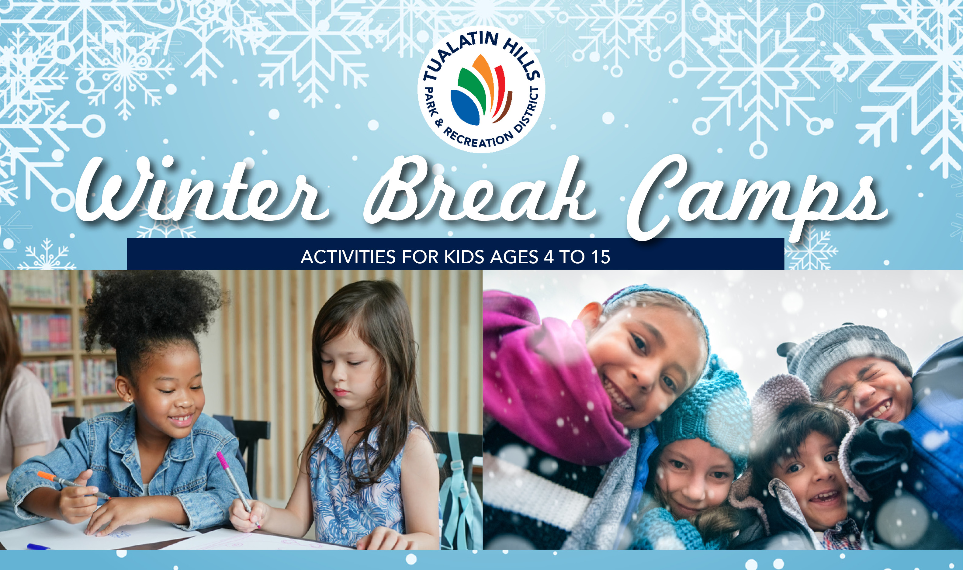 Winter Break Camps - Activities for kids ages 4 to 15