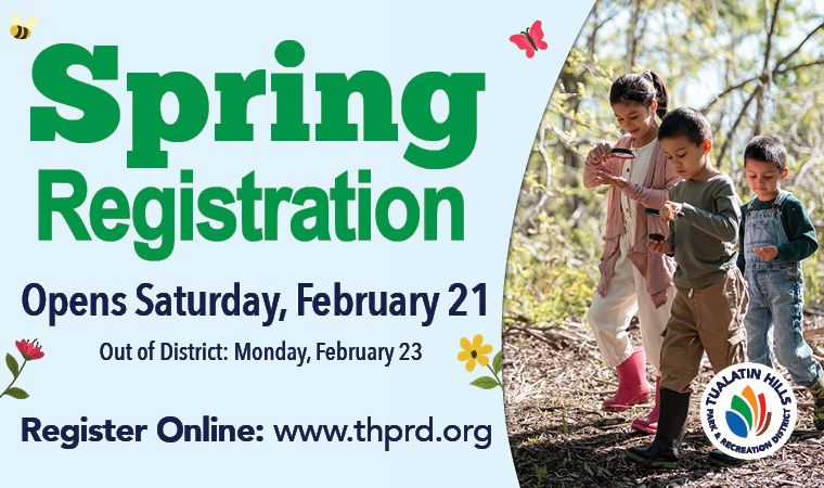 Spring Registration - Save the date!