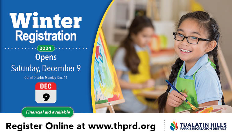 Winter Registration - Opens Saturday, December 9