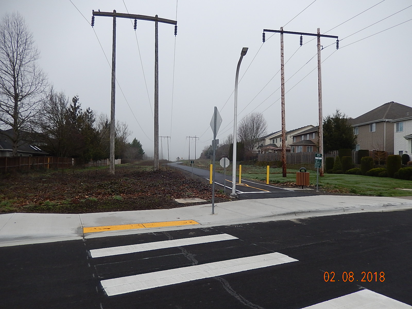 NW Lilium crossing - looking north